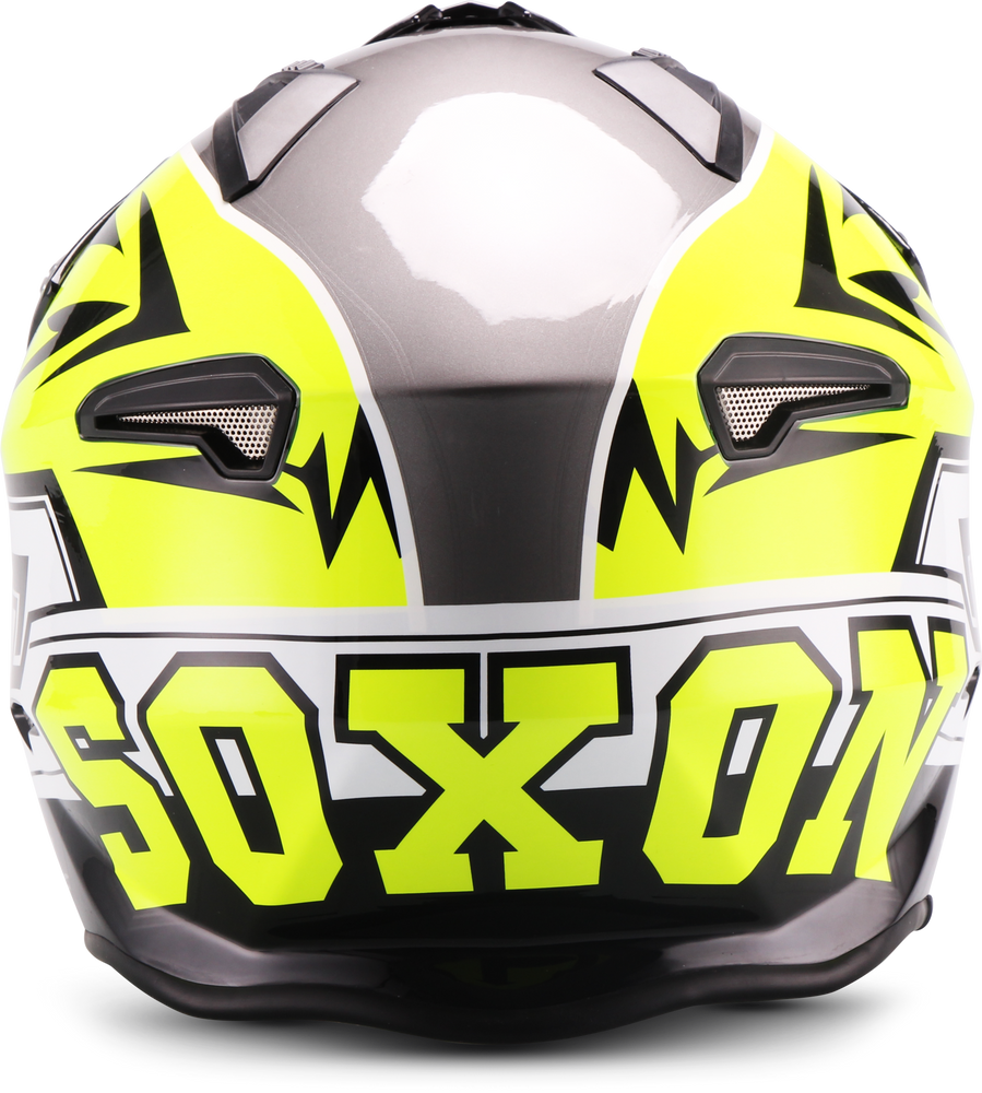 SOXON SR-400 STORM NEON casque jet, casque scooter, casque moto femme, homme  avec